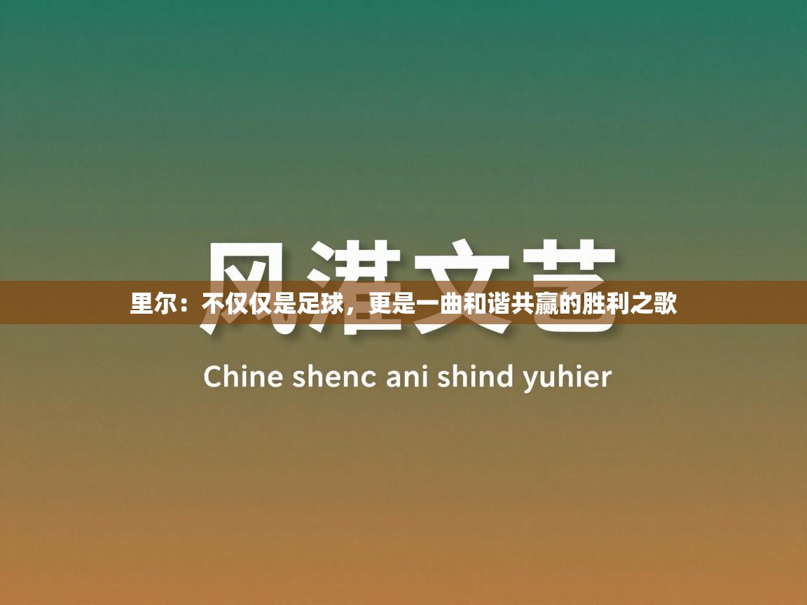 里尔：不仅仅是足球，更是一曲和谐共赢的胜利之歌